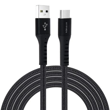 Hyphen 120 cm (1.2 m) 65 W USB to Type-C PD Cable, Black-0