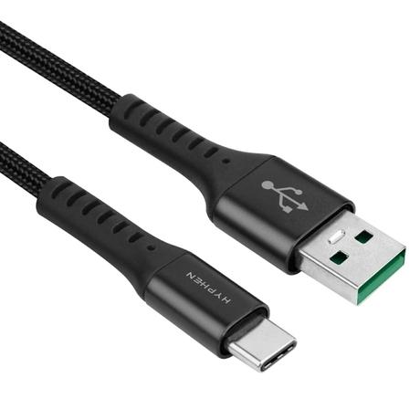 Hyphen 120 cm (1.2 m) 65 W USB to Type-C PD Cable, Black-2