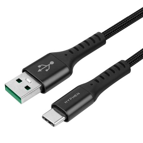 Hyphen 120 cm (1.2 m) 65 W USB to Type-C PD Cable, Black-3