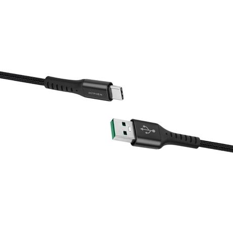 Hyphen 200 cm (2 m) 65 W USB to Type-C PD Cable, Black-4