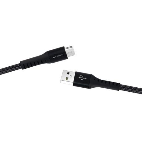 Hyphen 120 cm (1.2 m) USB to Micro USB Cable, Black-3