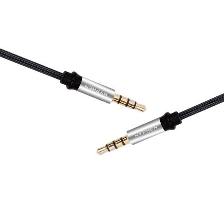 Hyphen 150 cm (1.5 m) AUX Cable, Black-4