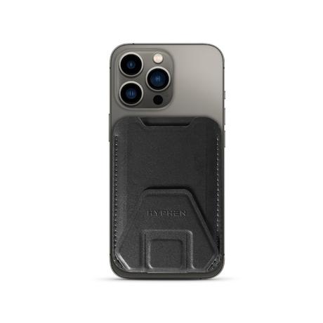 Hyphen MagSafe Wallet Card Holder with Stand, Black-4
