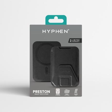 Hyphen MagSafe Wallet Card Holder with Stand, Black-9
