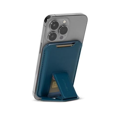 Hyphen MagSafe Wallet Card Holder with Stand, Blue-3