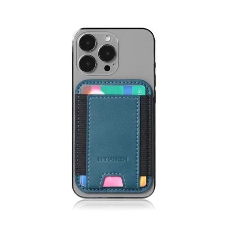 Hyphen MagSafe Wallet Single Pocket Holder, Blue-1
