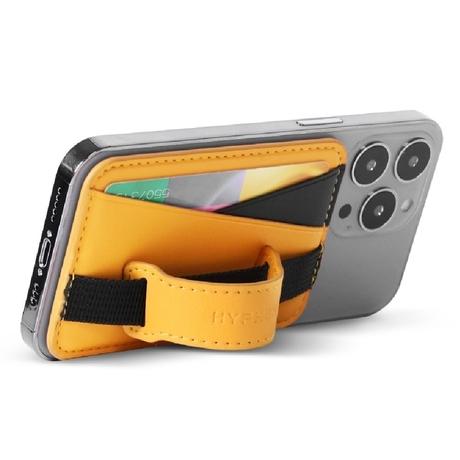Hyphen MagSafe Wallet Dual Pocket with Grip, Orange-2