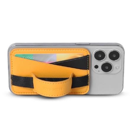 Hyphen MagSafe Wallet Dual Pocket with Grip, Orange-3