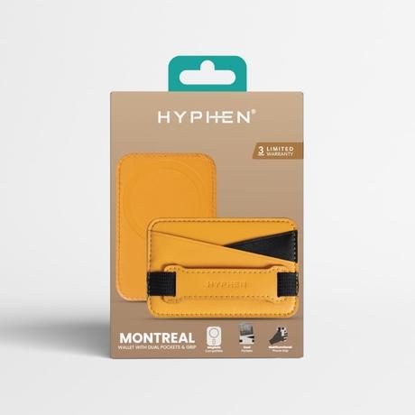 Hyphen MagSafe Wallet Dual Pocket with Grip, Orange-9