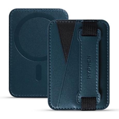Hyphen MagSafe Wallet Dual Pocket with Grip, Blue-0