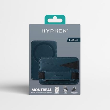 Hyphen MagSafe Wallet Dual Pocket with Grip, Blue-8