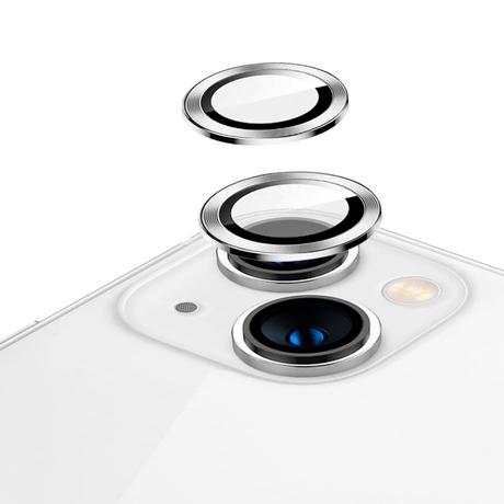 Hyphen Camera Lens Protector for iPhone 14/Plus, Silver-2