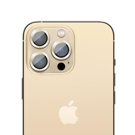 Hyphen Camera Lens Protector for iPhone 14 Pro/Pro Max, Gold-3