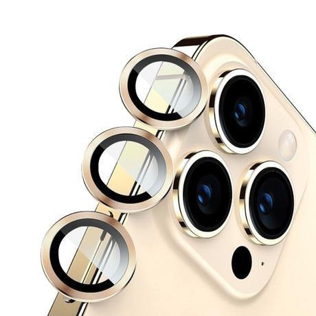 Hyphen Camera Lens Protector for iPhone 14 Pro/Pro Max, Gold-4