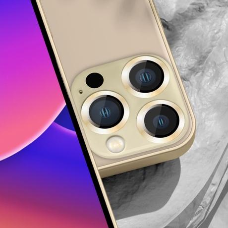 Hyphen Camera Lens Protector for iPhone 14 Pro/Pro Max, Gold-5
