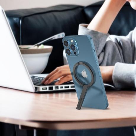 Hyphen Magnetic Phone Stand, Black-9