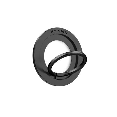 Hyphen Magnetic Phone Ring Holder Stand, Black-4