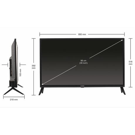 Hyundai 98 cm (39 Inch) HD SMART TV, Black, 39SWK18-3