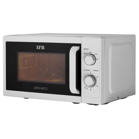 IFB 20 L Mechanical Knob Control, 5 Power Levels, Weight Defrost, Overheating Protection, Child Safety Lock Solo Microwave Oven (20PM-MEC2, White)-1