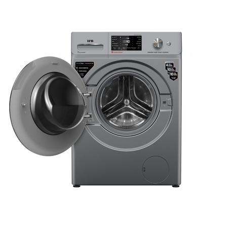 IFB 8 kg Front Load, 1200 RPM, AI Powered, WiFi Enabled, Eco inverter, Steam Refresh, Warm Soak, 9 swirl Wash, Aqua Energie, Silver (MSN8012K)-2