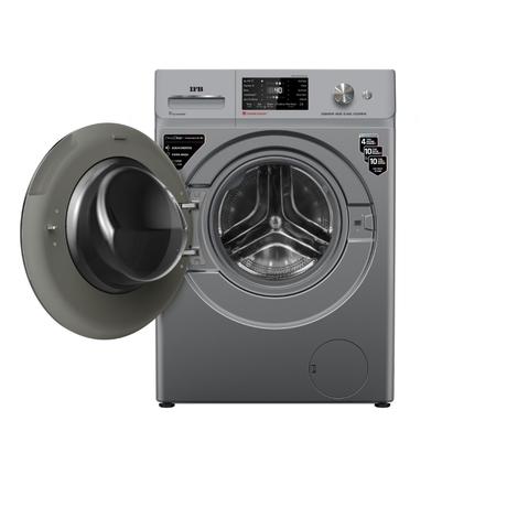 IFB 8 kg Front Load, 1200 RPM, AI Powered, WiFi Enabled, Eco inverter, Steam Refresh, Warm Soak, 9 swirl Wash, Aqua Energie, Silver (MSN8012K)-4