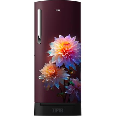 IFB Advance-Cool 187 L 4 Star Direct Cool Single Door Refrigerator, Divine Bliss Red + Black Ped, IFBDC-213DIRND-0