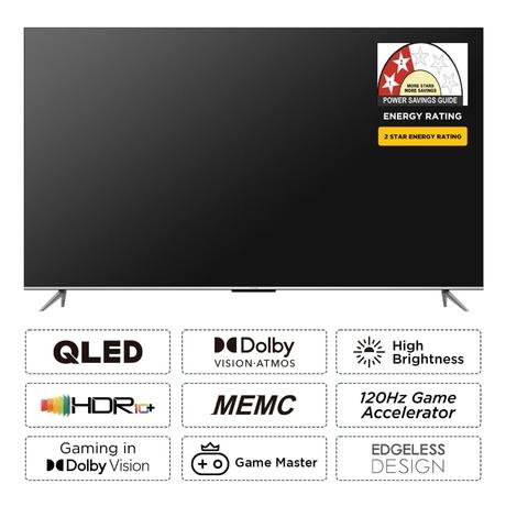 iFFALCON 164 cm (65 inches) 4K Ultra HD Smart QLED Google TV, iFF65Q73, Black-3