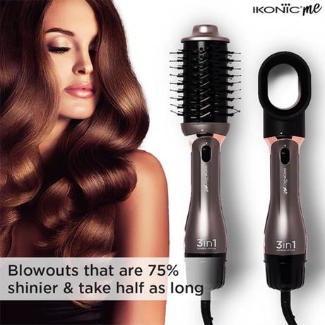 Ikonic 3-in-1 Express Hair Styler, Grey-2