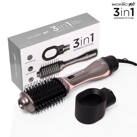 Ikonic 3-in-1 Express Hair Styler, Grey-3