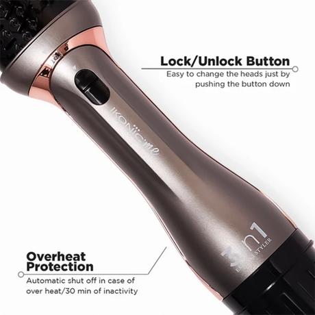 Ikonic 3-in-1 Express Hair Styler, Grey-6