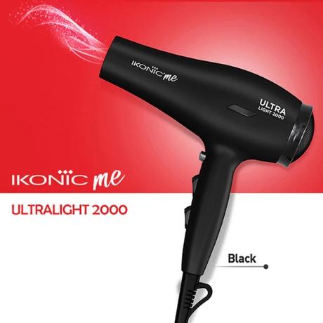 Ikonic Me Ultralight 2000 Hair Dryer, Black-1