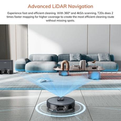 ILIFE T20s Self-Emptying Robotic Vacuum Cleaner-2