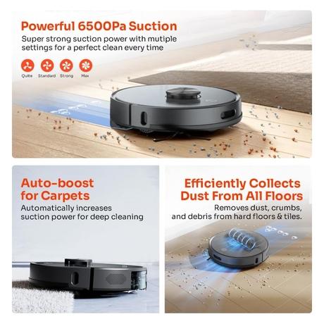 ILIFE T20s Pro Advanced Self-Emptying Robotic Vacuum Cleaner-2