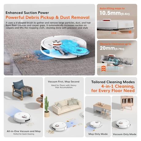 ILIFE Robotic Vacuum Cleaner, T60S-7