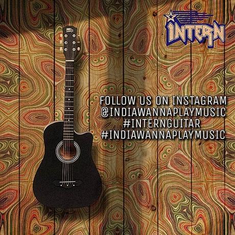 Intern INT-38C Acoustic Guitar, Black-2