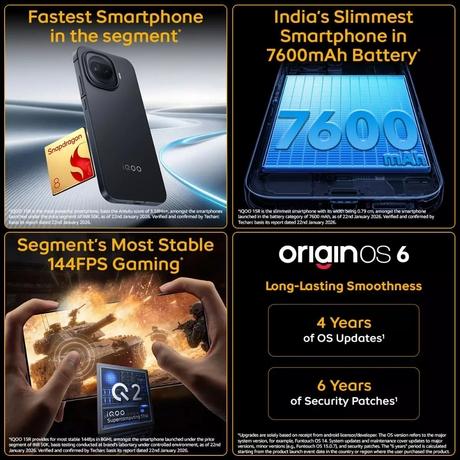 IQOO 15R 5G 256 GB, 12 GB RAM, Triumph Silver, Mobile Phone-6