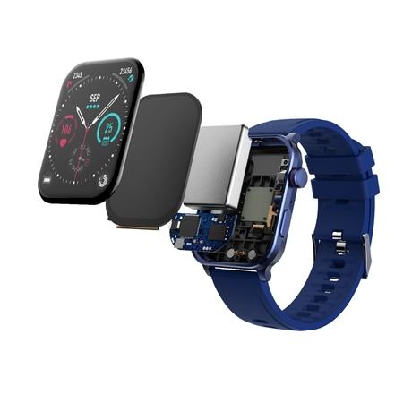 Itel ICON 3 Smartwatch with Single Chip BT Calling, 5.10 cm (2.01 inch) AMOLED Display, 500 Nits Brightness, Functional Crown, IP67 Waterproof, 170+ Watch Faces, 24 Hr Health Monitor (Midnight Blue)-12