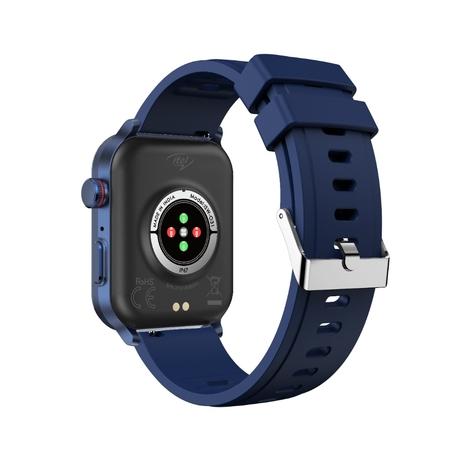 Itel ICON 3 Smartwatch with Single Chip BT Calling, 5.10 cm (2.01 inch) AMOLED Display, 500 Nits Brightness, Functional Crown, IP67 Waterproof, 170+ Watch Faces, 24 Hr Health Monitor (Midnight Blue)-4