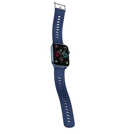 Itel ICON 3 Smartwatch with Single Chip BT Calling, 5.10 cm (2.01 inch) AMOLED Display, 500 Nits Brightness, Functional Crown, IP67 Waterproof, 170+ Watch Faces, 24 Hr Health Monitor (Midnight Blue)-5