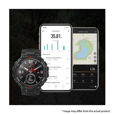 Amazfit T-REX Smart Watch, Rock Black