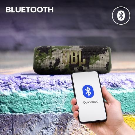 JBL Flip 6 Wireless Portable Bluetooth Speaker with JBL Pro Sound, Upto 12 Hours Playtime, IP67 Water & Dustproof, PartyBoost & Personalization by JBP App (Without Mic), Squad-8