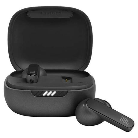 JBL Live Pro 2 Premium In Ear Wireless TWS Earbuds, ANC Earbuds, 40 Hr Playtime, Dual Connect, Customized Bass with Headphones App, 6 Mics for Clear Calls, Wireless Charging, Alexa Built-In, Black-0
