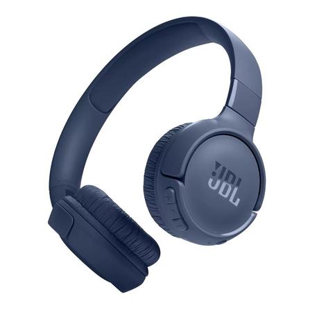 JBL Tune 520BT Wireless On Ear Headphones with Mic, Pure Bass Sound, Upto 57 Hrs Playtime, Speedcharge, Customizable Bass with Headphones App, Lightweight, Bluetooth v5.3, Blue-0