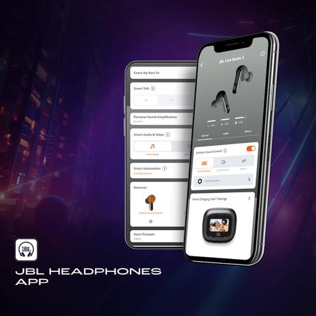 JBL New Launch Live Beam 3, Hi-Res Audio True ANC TWS, Smart Case with Touch Display, 48 H Playtime, Wireless Charging, 6 Mic, Multipoint connection, IP55 proof, Headphones App, Personi-Fi 3.0, Black-13