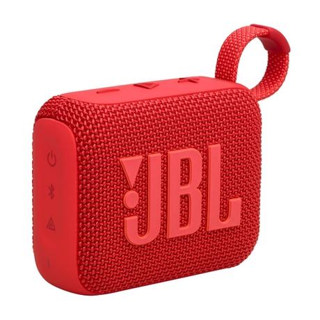 JBL Go 4, Wireless Ultra Portable Bluetooth Speaker, Pro Sound, Vibrant Colors , Water & Dust Proof, Type C (Without Mic.), Red-0