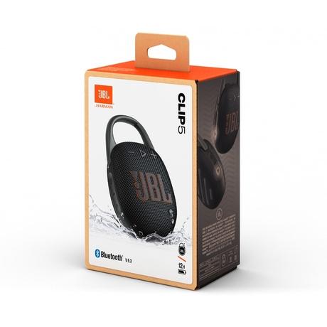 JBL Clip 5, Ultra Portable Waterproof Speaker, JBL Pro Sound, 12 Hours of Playtime, Waterproof Dustproof, Bluetooth v5.3, Multiconnection with Auracast, JBL Portable App (Black)-6