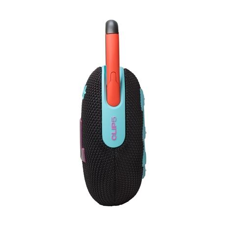 JBL Clip 5, Ultra Portable Waterproof Speaker, JBL Pro Sound, 12 Hours of Playtime, Waterproof Dustproof, Bluetooth v5.3, Multiconnection with Auracast, JBL Portable App (Black Orange)-4