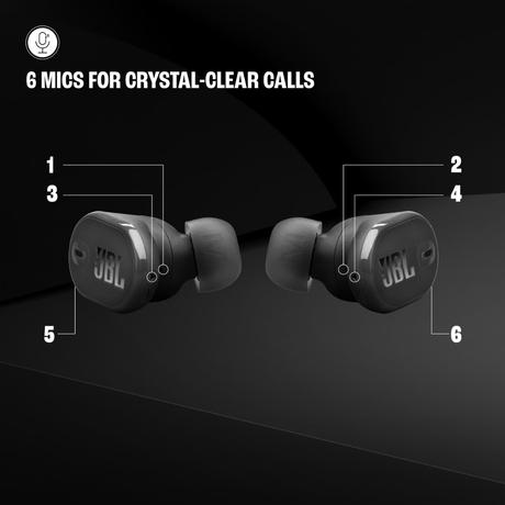 JBL Tune Buds 2 Ear Buds Wireless TWS Bluetooth v5.3 Earbuds with Adaptive NC, Smart Ambient, Extreme Bass & Relax Mode, Multi Connect, Personi-fi 3.0, Speed Charge, Fast Pair, 48 H Playtime, 6 Mics, IP54 (Black)-5