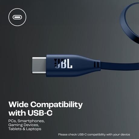 JBL Tune 520C On-Ear Type C Wired Headphone, Pure Bass Sound, 3-Button Remote with Microphone, Comfort fit and Foldable Design (Blue)-5