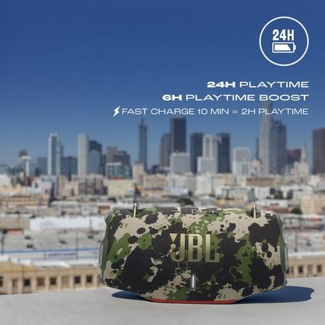 JBL Xtreme 4 Portable Bluetooth Speaker, ProSound with Powerful Bass Radiators, AI Sound Boost, Built-in Powerbank, Multispeaker Connection by Auracast, IP67, Replacable Battery, Fast Charging (Camo)-12